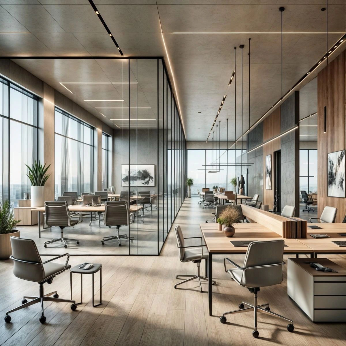 Office partition and workspace glass installation in Lucknow